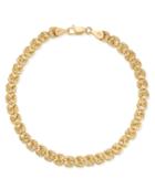Interlink Chain Bracelet In 14k Gold