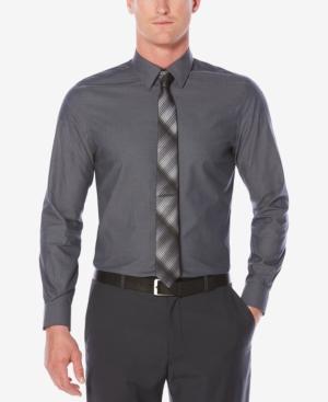 Perry Ellis Men's Classic-fit Chevron Dobby Shirt
