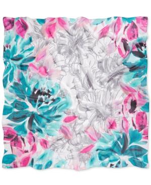 Vince Camuto Sketchbook Blooms Silk Square Scarf