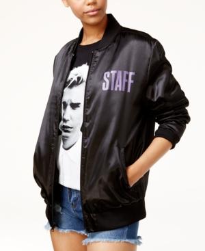 Justin Bieber Purpose Tour Juniors' Graphic Bomber Jacket