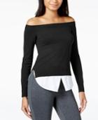 Maison Jules Off-the-shoulder Sweater, Created For Macy's