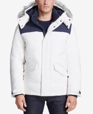 Vry Wrm Men's Free Ride Nordic Stretch Hooded Puffer Coat