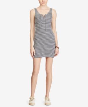 Denim & Supply Ralph Lauren Striped Lace-up Dress