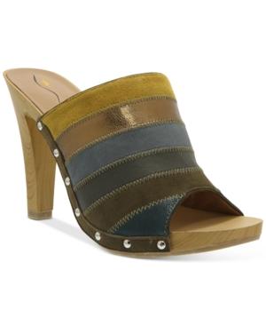 Nina Originals Score Peep-toe Mules Women's Shoes