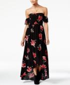 American Rag Juniors' Floral-print High-low Maxi Dress, Created For Macy's
