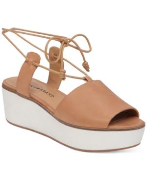 Lucky Brand Women's Jaxson Flatform Lace-up Sandals Women's Shoes