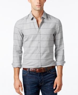 Hugo Boss Men's Green Men's Bambra Striped Shirt