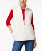 Karen Scott Reversible Sherpa Vest, Only At Macy's