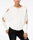 One Hart Juniors' Cutout-sleeve Sweater, Created For Macy's