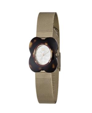Orla Kiely Watch, Gold Plated Mesh Bracelet With Slider