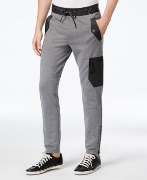 Calvin Klein Men's Mixed-media Jogger Pants