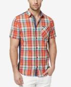 Buffalo David Bitton Men's Safret Plaid Short-sleeve Shirt