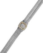 Diamond Mesh Bracelet In 14k Gold And Sterling Silver (1/3 Ct. T.w.)