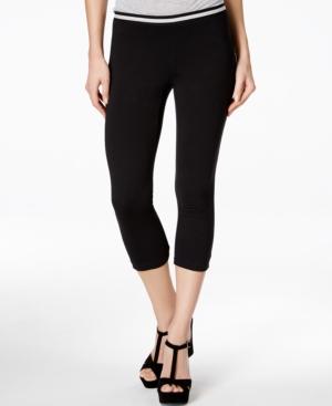 Hue Striped Waist Capris