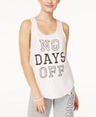 Peanuts X Love Tribe Juniors' No Days Off Graphic Tank Top