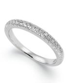 X3 Certified Diamond Wedding Band Ring In 18k White Gold (1/4 Ct. T.w.)