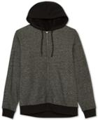 Jem Men's Marled Zip Up Sherpa Fleece Hoodie