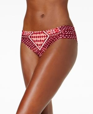 Kenneth Cole Hidden Paradise Ruched Bikini Bottoms Women's Swimsuit