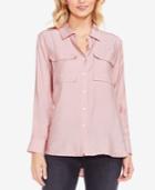 Two By Vince Camuto Flowy Button-front Shirt