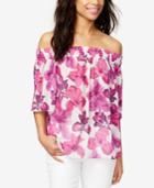 Rachel Rachel Roy Cotton Off-the-shoulder Top, Created For Macy's