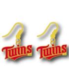 Aminco Minnesota Twins Logo Drop Earrings