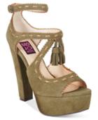 Mojo Moxy Creole Platform Tassled Dress Sandals Women's Shoes