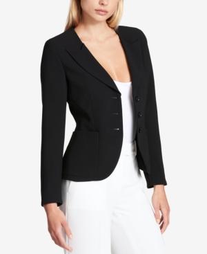 Dkny Wing-lapel V-neck Blazer