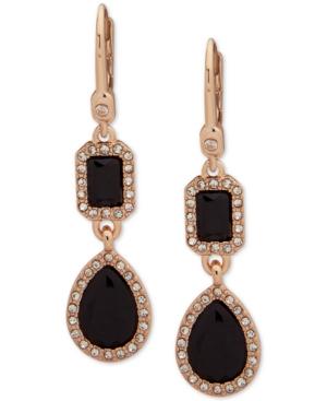 Ivanka Trump Pave & Stone Double Drop Earrings