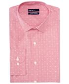 Bar Iii Carnaby Collection Slim-fit Scarlet Dobby Dot Dress Shirt
