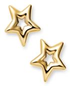 14k Gold Earrings, Small Star Stud Earrings