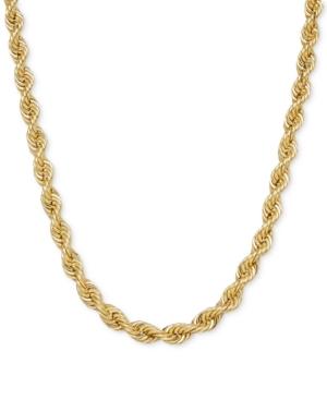 24 Rope Chain Necklace In 14k Gold