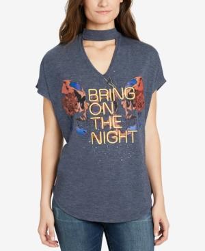 William Rast Alice Graphic Choker T-shirt