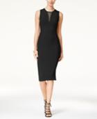 Xoxo Juniors' Lace-up Rib-knit Midi Dress