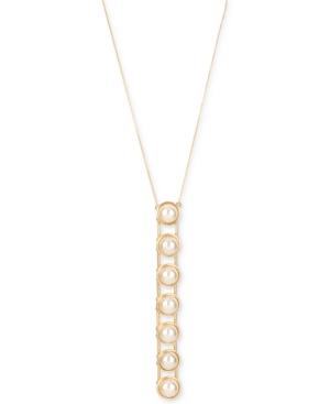M. Haskell For Inc International Concepts Gold-tone Imitation Pearl Lariat Necklace, Created For Macy's