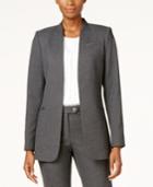 Calvin Klein Open-front Seamed Blazer