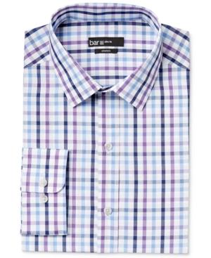 Bar Iii Men's Slim-fit Purple Multi-check Dress Shirt, Only At Macy's