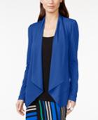 Grace Elements Draped Hi-low Open Cardigan