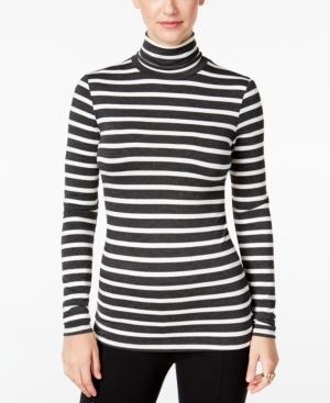 G.h. Bass & Co. Striped Turtleneck Top