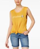 Rebellious One Juniors' Let's Go Bananas Graphic Tank Top