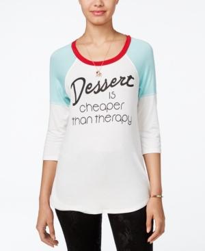 Rebellious One Juniors' Dessert Colorblocked Graphic Tee
