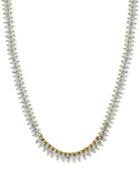 Giani Bernini Cubic Zirconia Marquise Collar Necklace In Sterling Silver Or 18k Gold-plated Sterling Silver, Only At Macy's