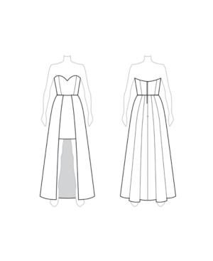 Customize: Add Center Skirt - Fame And Partners Dual-skirt Dress