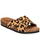 Naughty Monkey Magdelena Animal-print Slide-on Sandals Women's Shoes