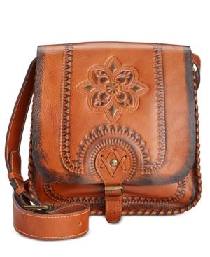 Patricia Nash Painted Tooled Barletta Messenger Bag