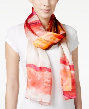 Vince Camuto Aura Stripe Silk Oblong Scarf
