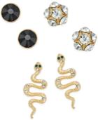 Thalia Sodi Gold-tone Trio Stud Earrings