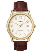 Timex Watch, Men's Brown Leather Strap T2m441um