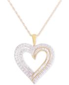 Diamond Heart Pendant Necklace (1 Ct. T.w.) In 10k Gold