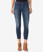Jessica Simpson Juniors' Kiss Me Button-fly Ankle Skinny Jeans