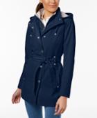 Nautica Plus Size Belted Waterproof Trench Coat